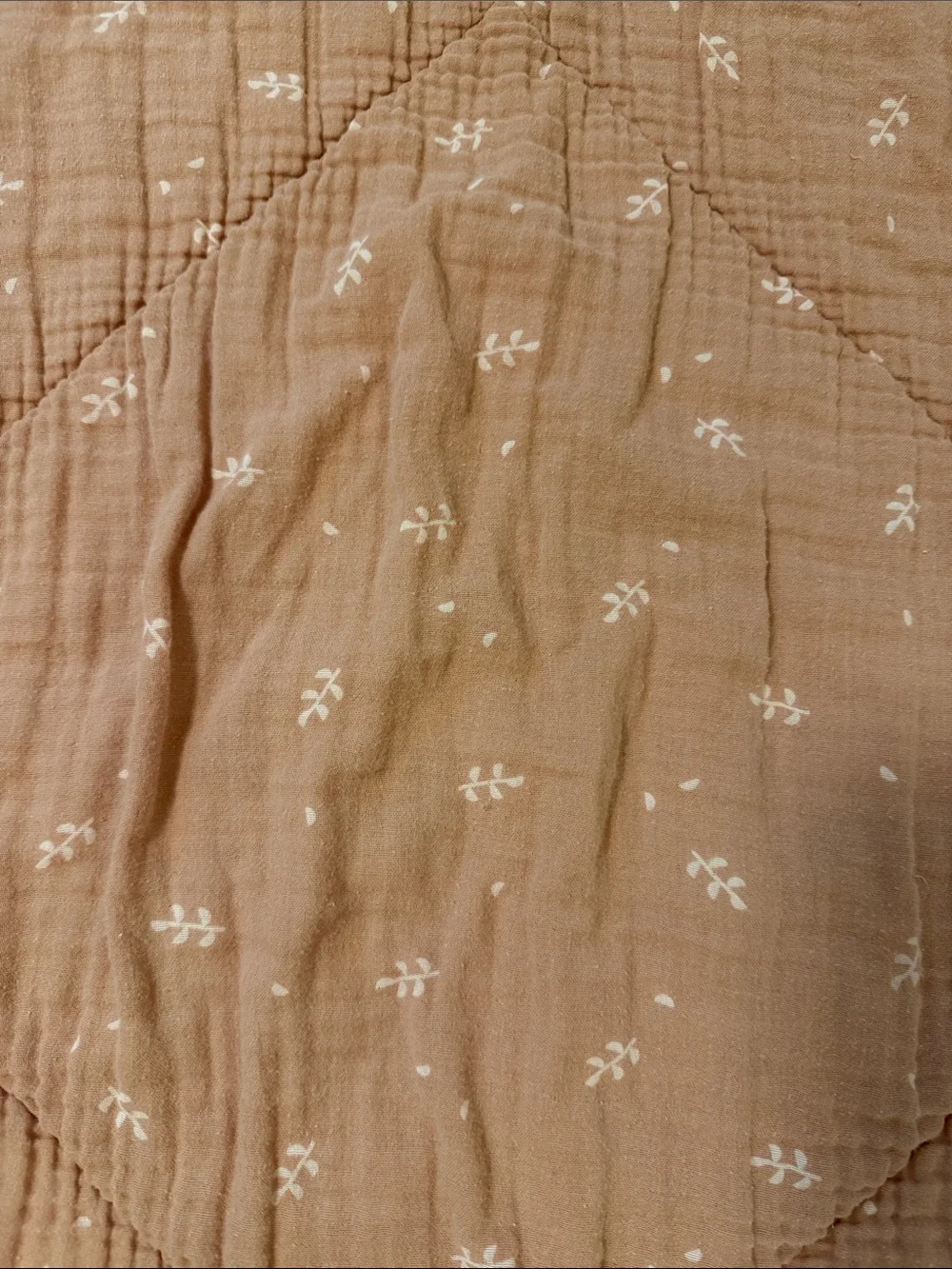 Soft Woven Dusty Rose Quilted Crib Quilt